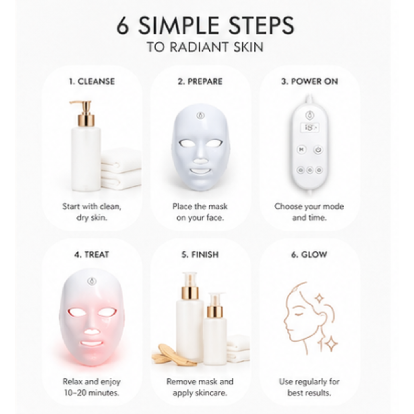 7-Mode LED Facial Therapy Mask